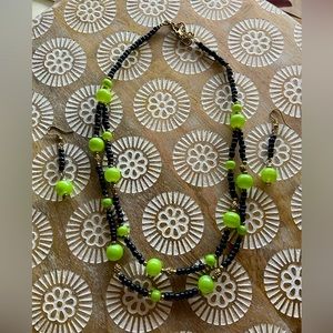 Vintage stone necklace set